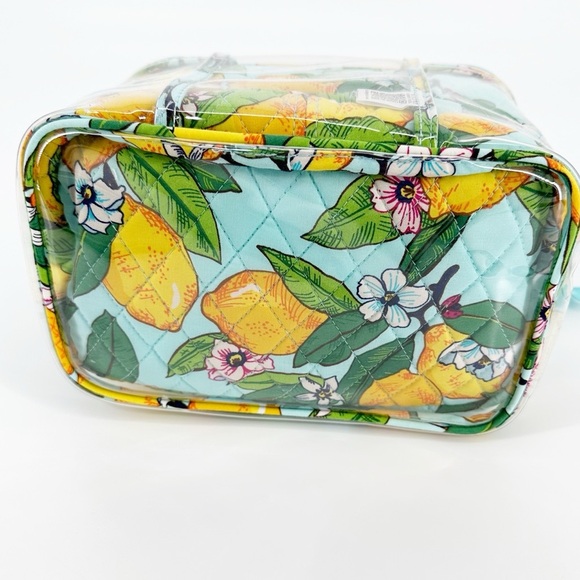 NWT Vera Bradley Lemon Grove 4-piece Cosmetics Organizer Set - Picture 5 of 6